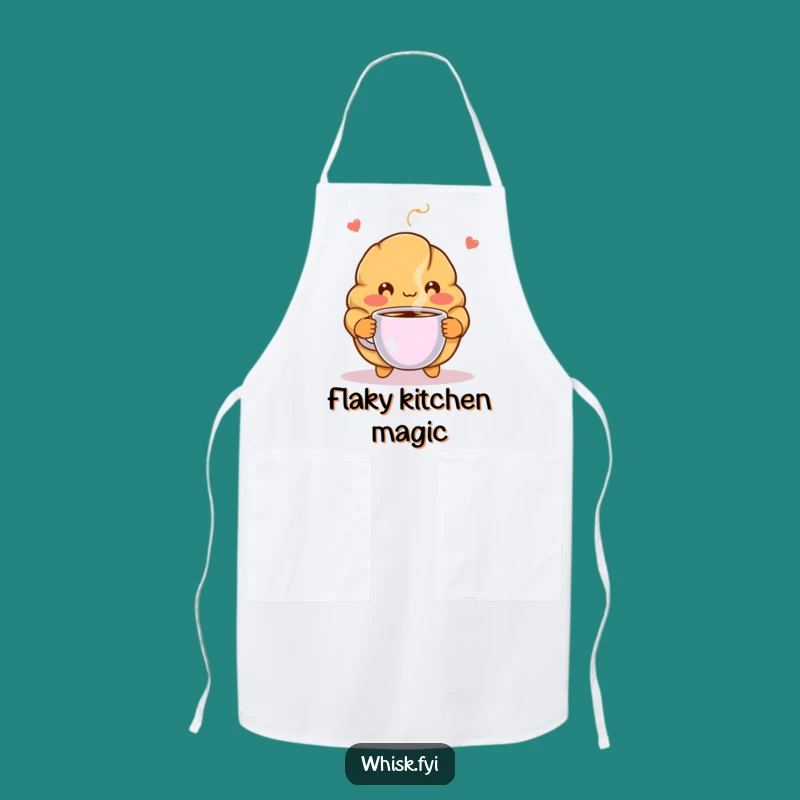 Funny Blushing Croissant Apron - Hilarious Baker's Warm Welcome