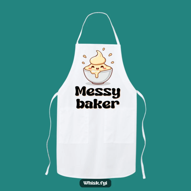 Funny Batter Bowl Apron - Enthusiastic Baker's Kitchen Wear