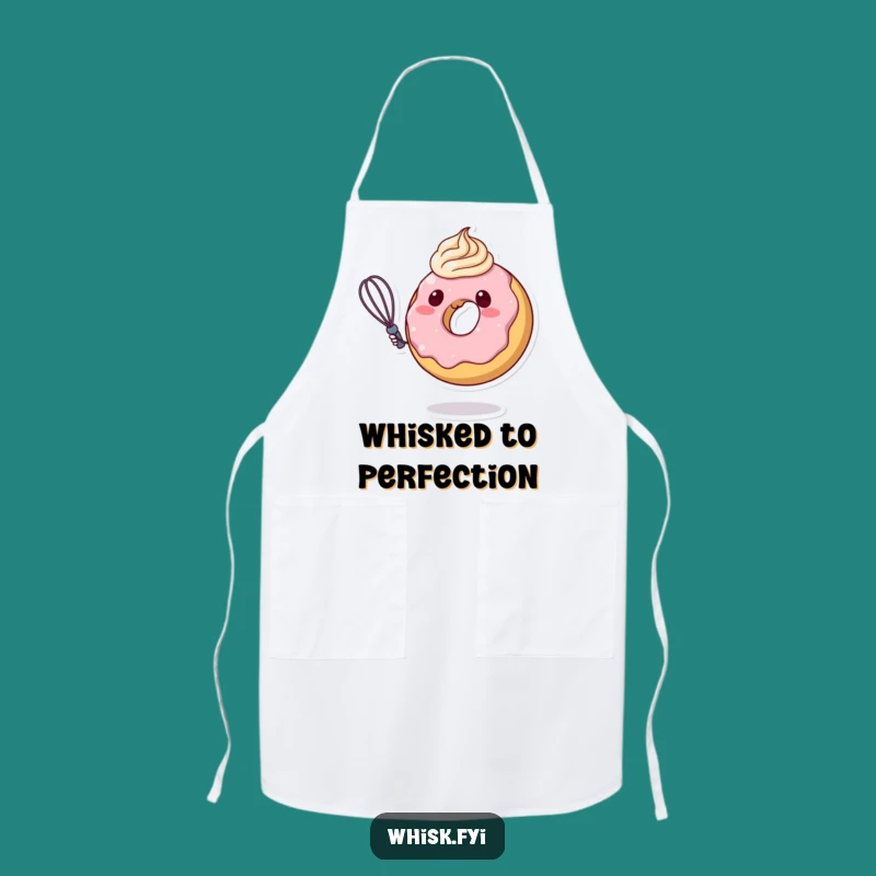 Funny Donut Frosting Apron: Cute Pastry Chef Character Kitchen Apron Funny Gift