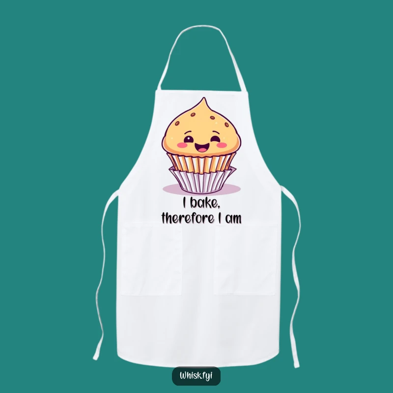 Funny Muffin Apron: Bake with Joy in this Cheerful Baked Treat Kitchenwear