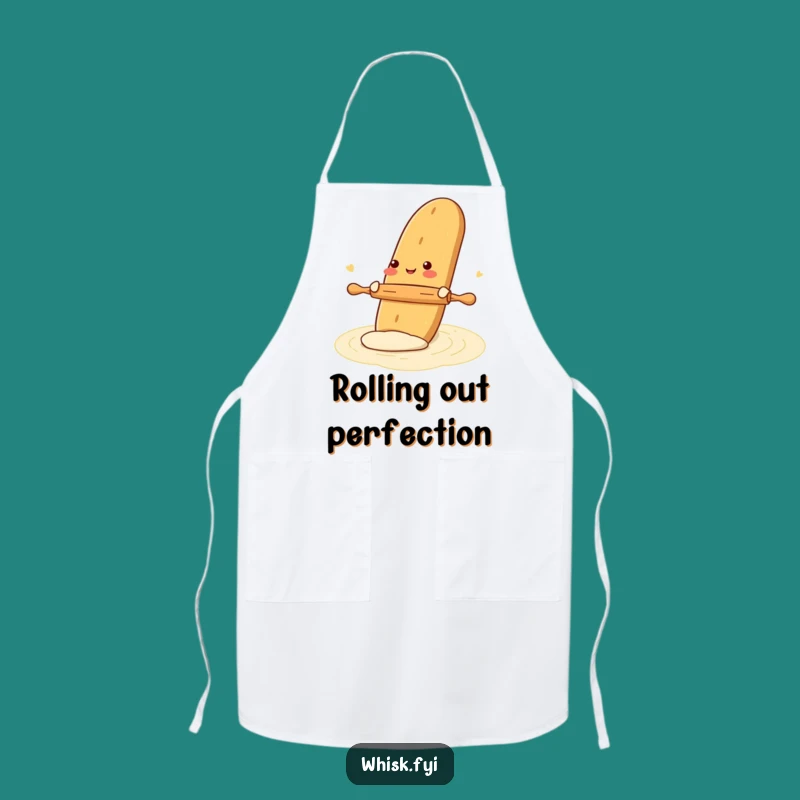 Funny Gleeful Baguette Baking Apron - Kitchen Baker's Delight Chef Gift