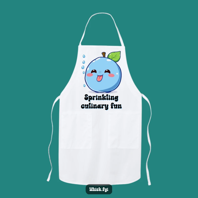 Funny Blueberry Baking Apron - Cheerful Dessert Humor Gift