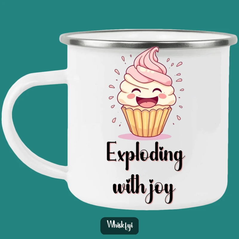 Funny Cupcake Explosion Camping Mug: Dessert Fuel, Perfect Funny Gift for Campers