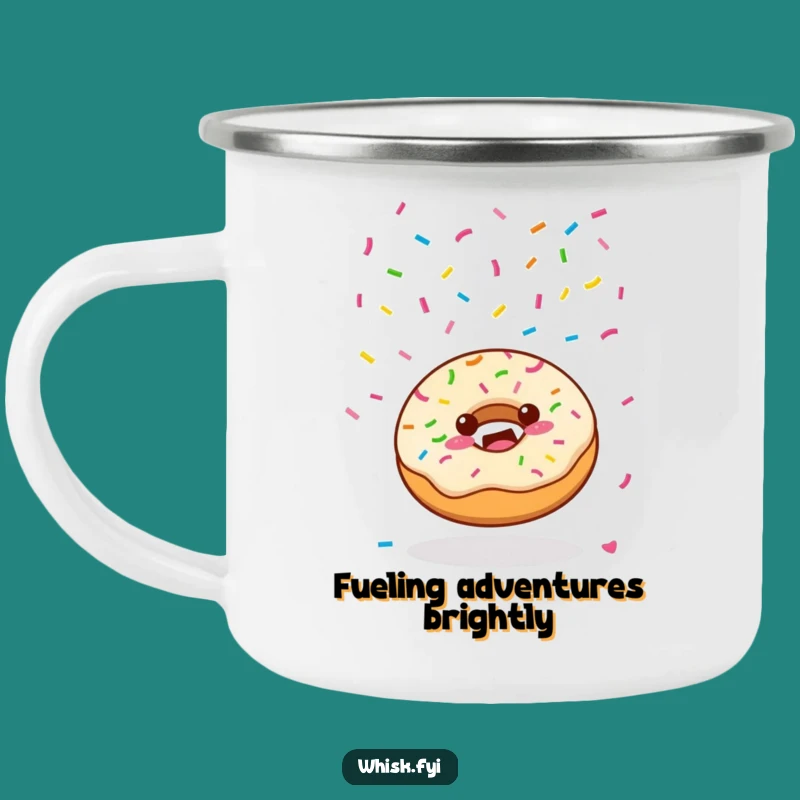 The Ultimate Funny Kawaii Donut Camping Mug - Joyful Sprinkles Humor Gift