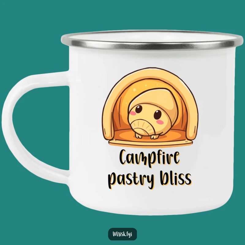 Funny Croissant Oven Camping Mug: Warm Up Your Adventures