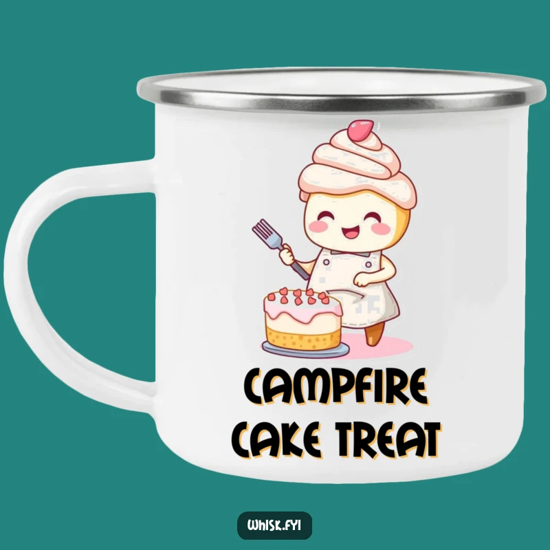Funny Cupcake Decorator Camping Mug: Baker's Brew Cup, Gift