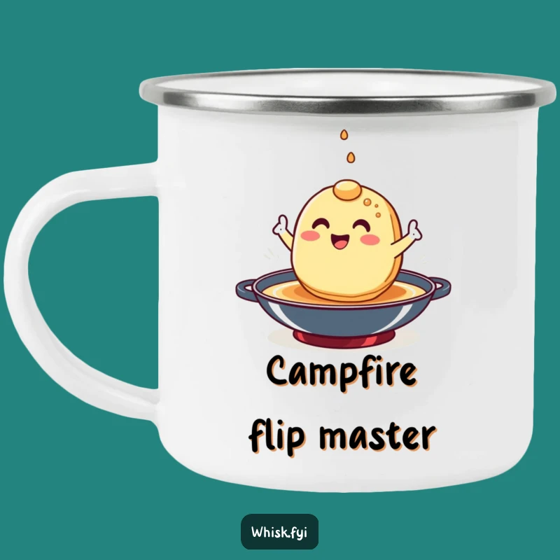 Funny Pancake Campfire Mug - Hilarious Gift for Breakfast Campers