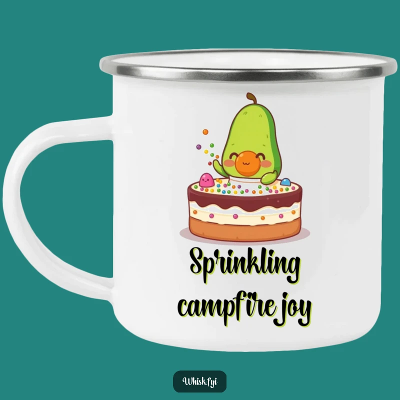 Funny Avocado Baker Camping Mug - Cake Decorating Drinkware, Hilarious Gift