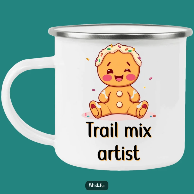 Funny Gingerbread Decorating Camping Mug - Festive Outdoor Fun, Perfect Gift