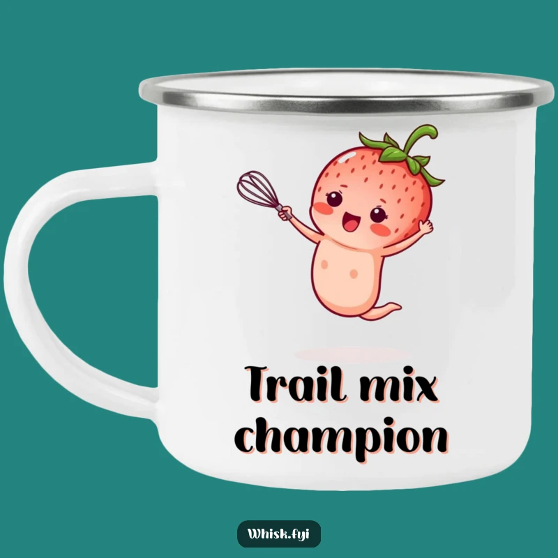 Funny Kawaii Strawberry Camping Mug: Durable & Hilarious Outdoor Bakers Gift