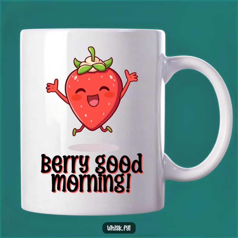 Funny Strawberry Cream Mug - A Joyful Dessert Lover's Hilarious Gift