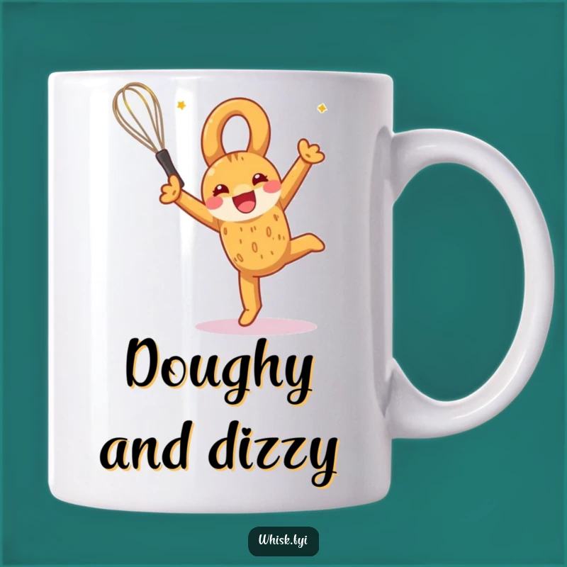 Funny Pretzel Somesault Mug A Whimsical Baking Humor Gift