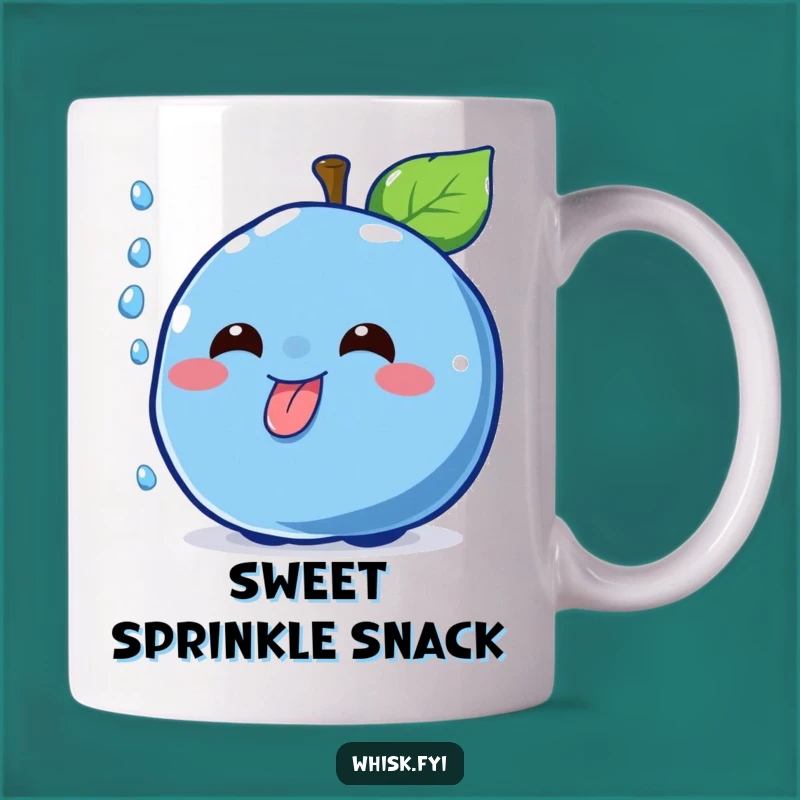 Funny Blueberry Sprinkle Catching Mug - Cheerful Dessert Humor Gift