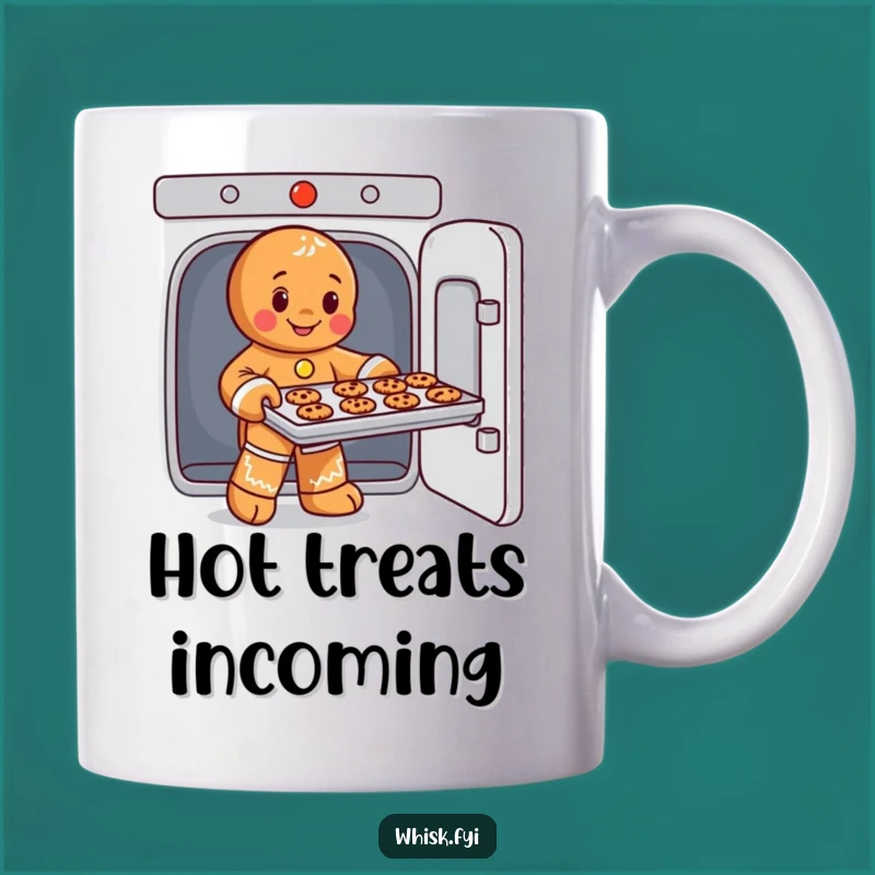 Funny Gingerbread Man Cookie Mug - Playful Baking Gift Idea