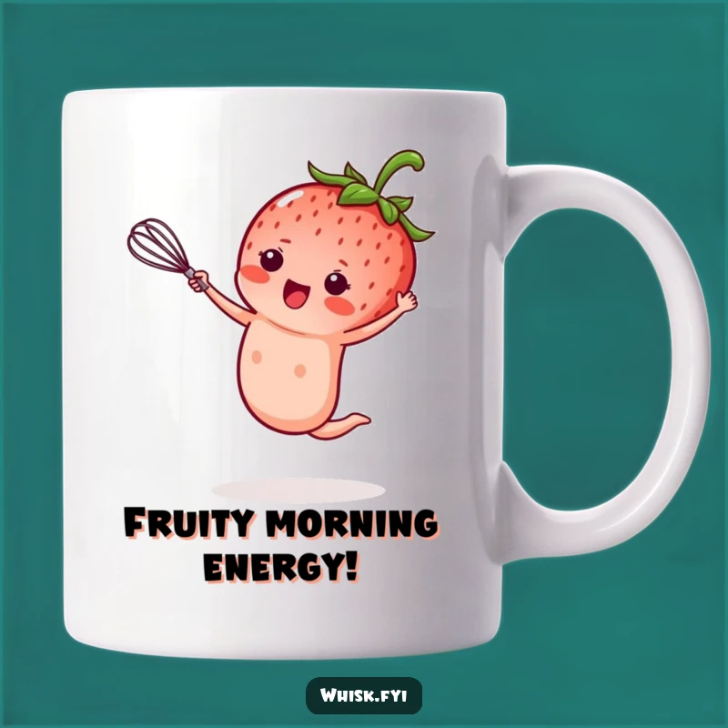 Funny Kawaii Strawberry Whisk Mug: Hilarious Baking Gift for Kitchen Lovers