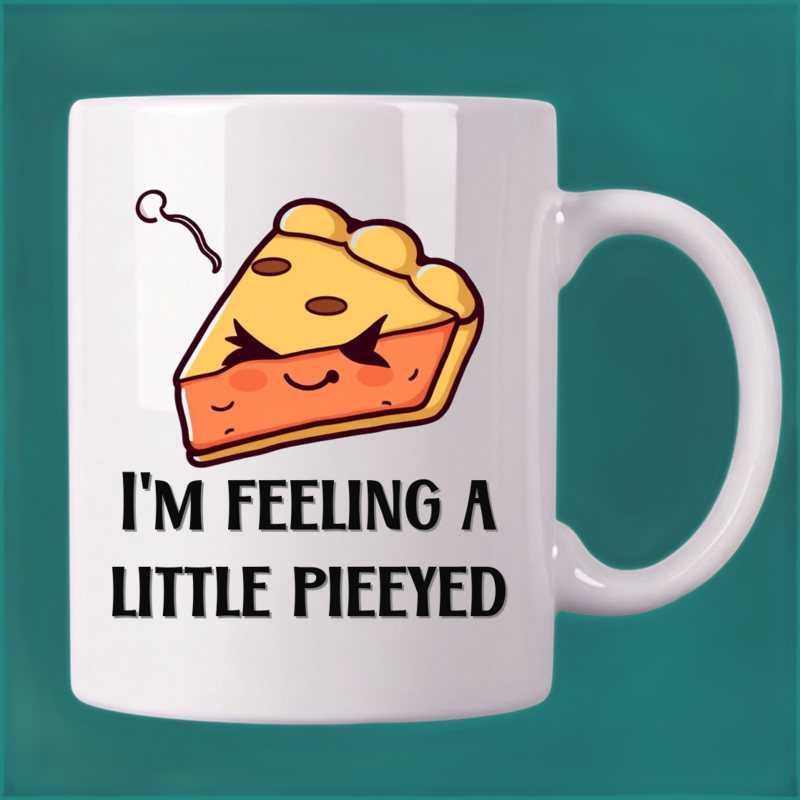 Winking Pie Slice Mug: Sweet & Sassy