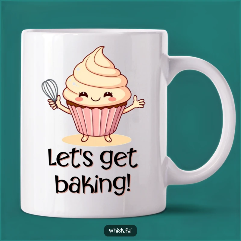 Funny Cupcake Baker Mug - Whimsical Whisking Gift for Bakers