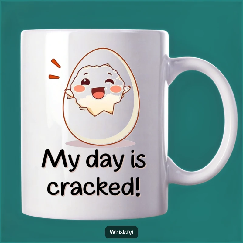 Funny Happy Egg Mug - Hilarious Breakfast Joy Gift for Egg Lovers