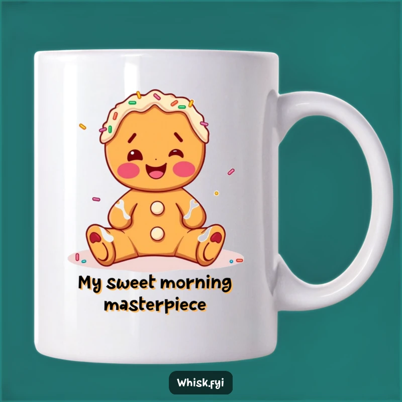 Funny Gingerbread Decorating Mug - Joyful Baking Fun, Perfect Christmas Gift