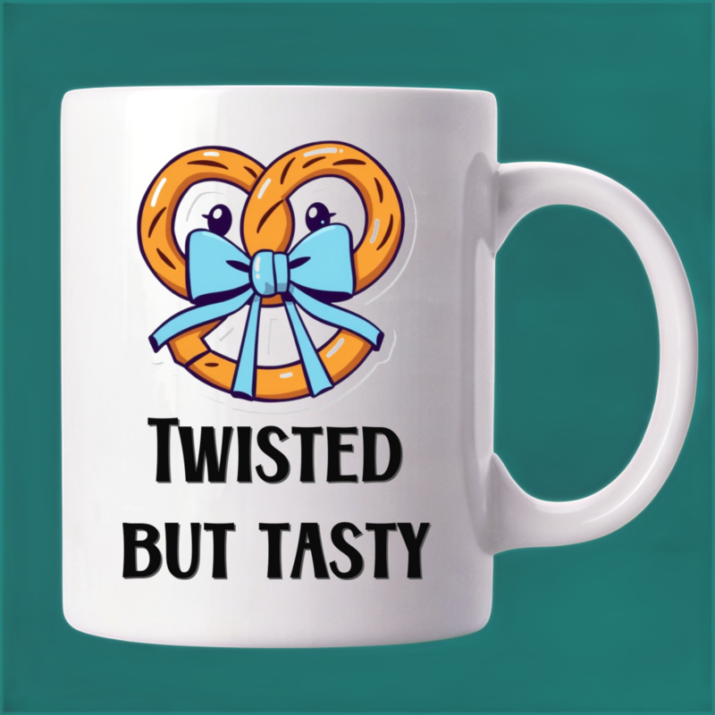 Pretzel Bow Mug: A Knotty Delight