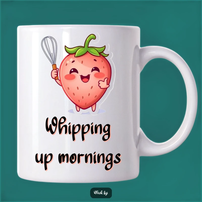 Funny Strawberry Whisk Mug: Sweeten Your Day with this Hilarious Gift