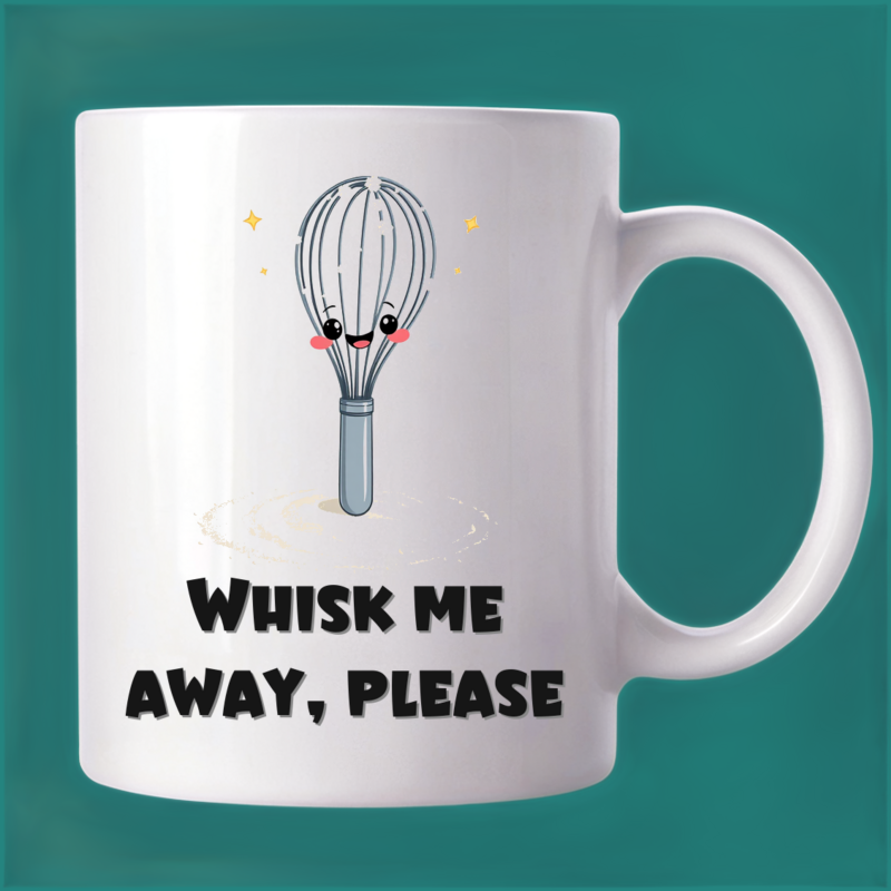 Winking Whisk Mug: Baking's Playful Sidekick