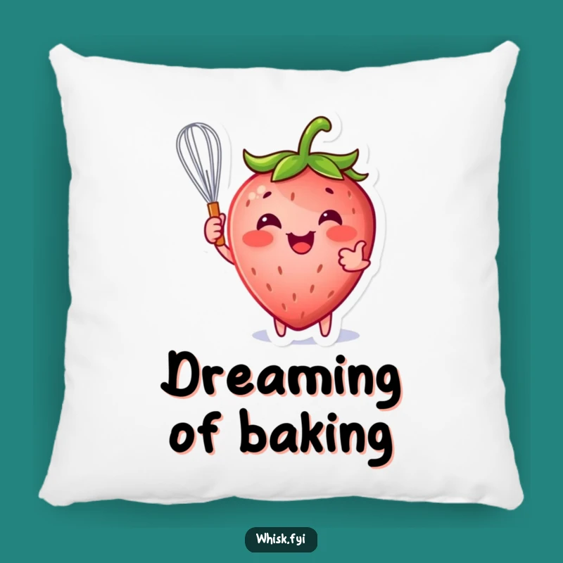 Funny Strawberry Whisk Pillow: Cozy Comfort with a Sweet Surprise