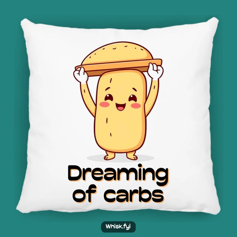 Funny Baguette Baker Pillow: Cuddle Up with Carb Comfort