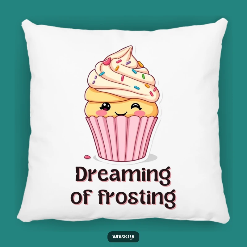 Funny Cupcake Decorating Pillow: Soft & Sweet Accent, Perfect Funny Gift for Cozy Spaces