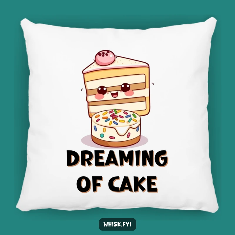 Funny Cake Decorating Pillow - Cozy & Sweet Baker Decor Gift