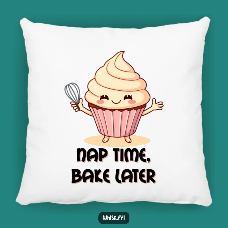 Funny Cupcake Baking Pillow - Soft & Sweet Kitchen Comfort Gift