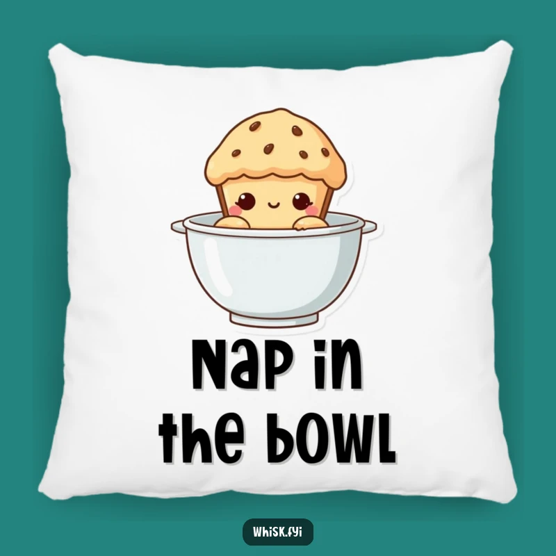 Funny Curious Muffin Pillow - A Comforting Hug of Baker's Humor