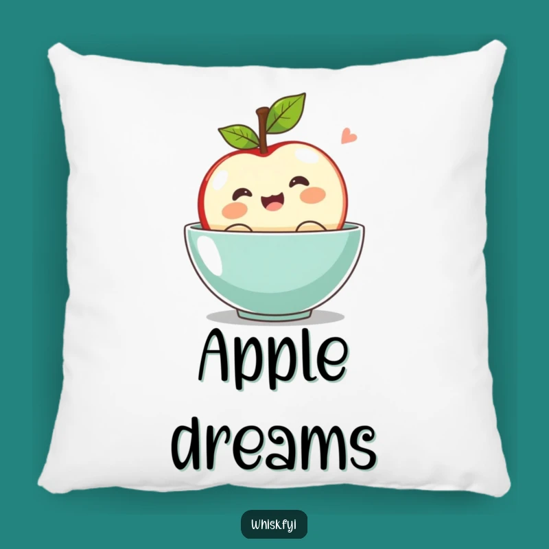 Funny Kawaii Apple Bobbing Pillow: Cuddle Up with Fall Comfort