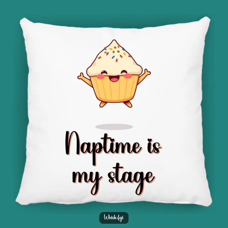 Funny Muffin Pillow: Cozy Up with a Happy Jumping Sprinkle Treat, Gift!