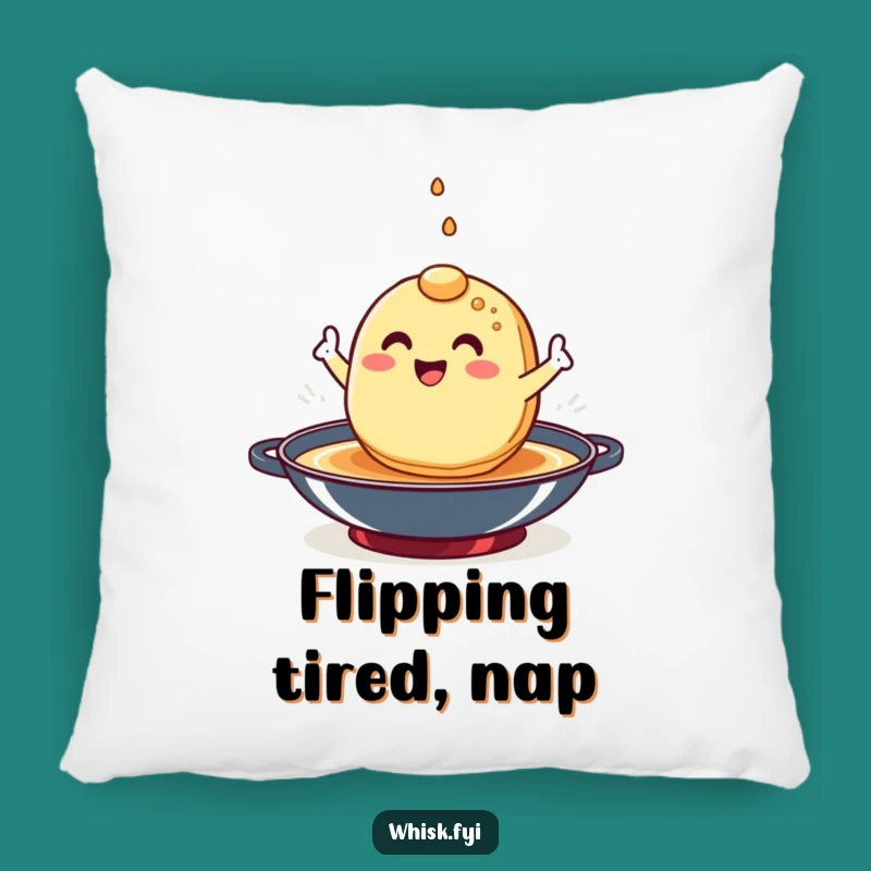 Funny Pancake Flip Pillow - Hilarious and Cozy Gift for Breakfast Lovers