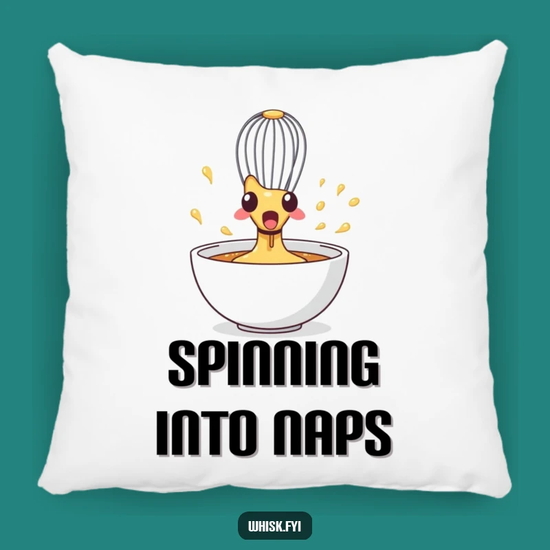 Funny Whisk Pillow: Cozy Kitchen Chaos, Perfect Gift Pillow!