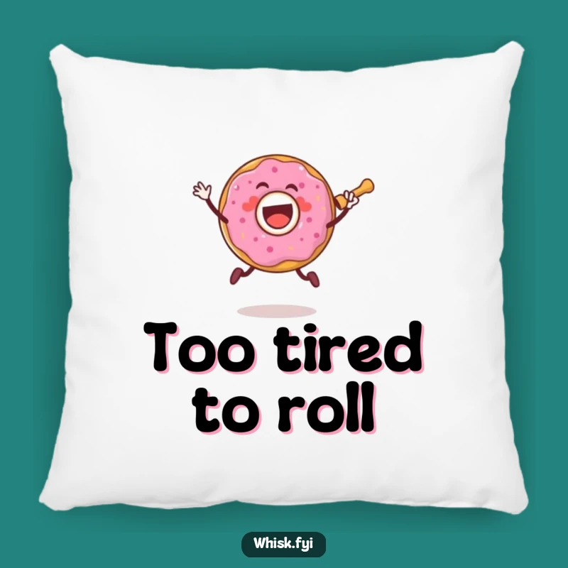Funny Donut Baker Pillow - Soft & Joyful Dough Comfort Gift