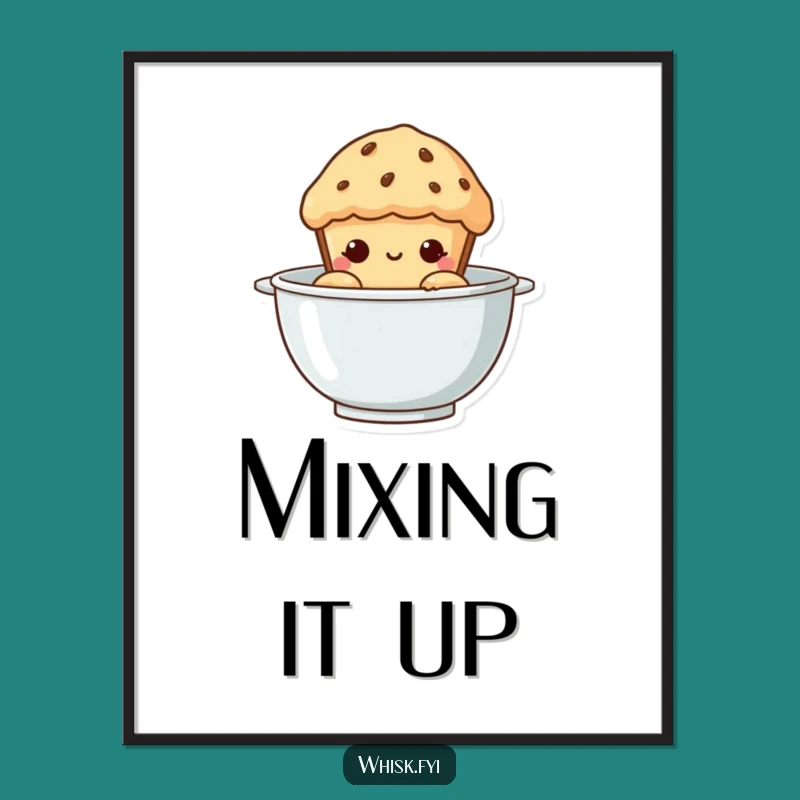 Funny Curious Muffin Digital Art - Instant Baker's Joy for Humorous Walls