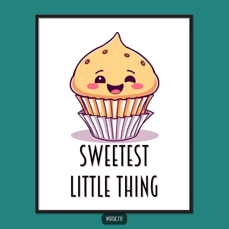 Funny Muffin Digital Art Print: Bring Joyful Glee to Your Walls