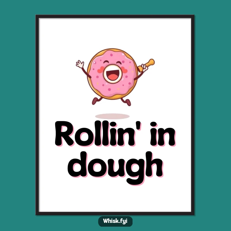 Funny Donut Baker Digital Art - Instant Joyful Baking Gift