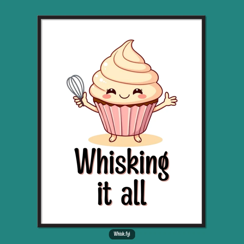 Funny Cupcake Baker Digital Art - Instant Sweet Baking Gift