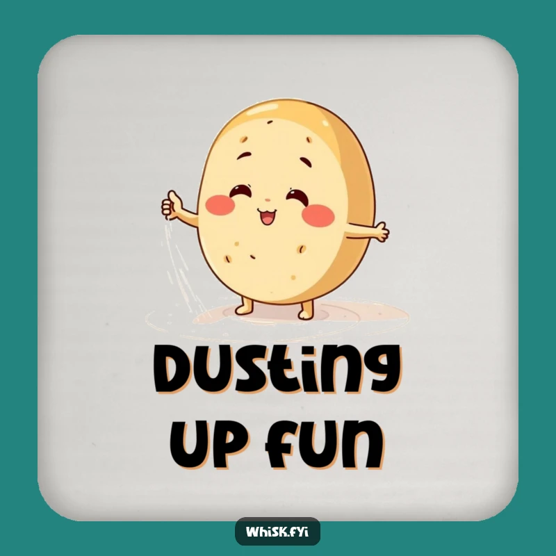 Funny Bread Flour Coaster - Hilarious Protection for Your Surfaces