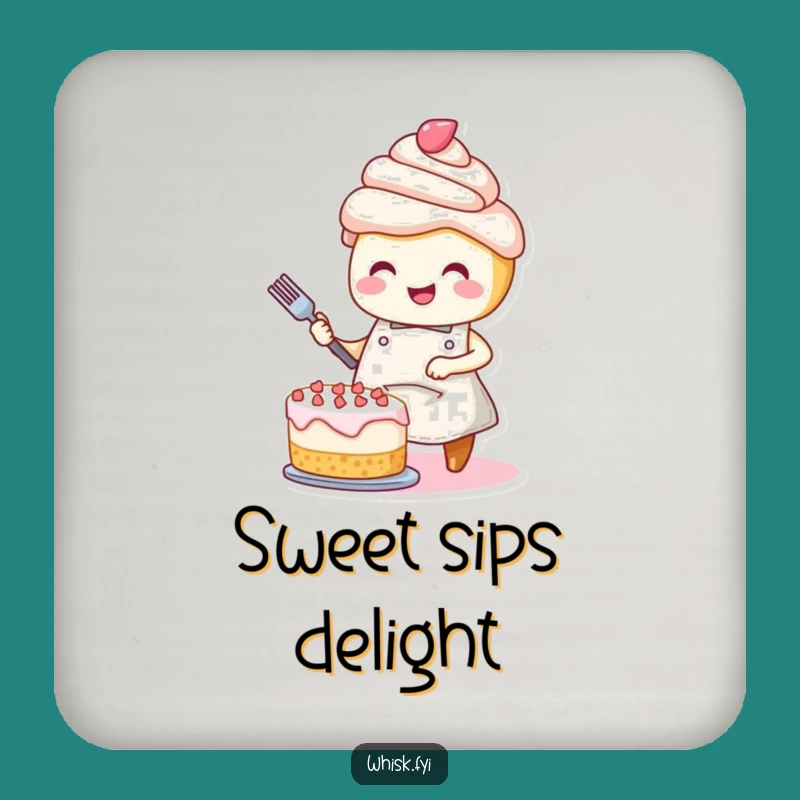 Funny Cupcake Decorator Coaster Set: Cake Protection, Quirky Gift