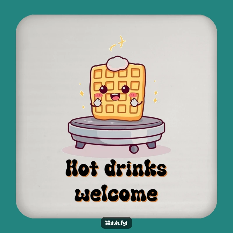 Funny Waffle Griddle Coaster A Protective Determined Gift