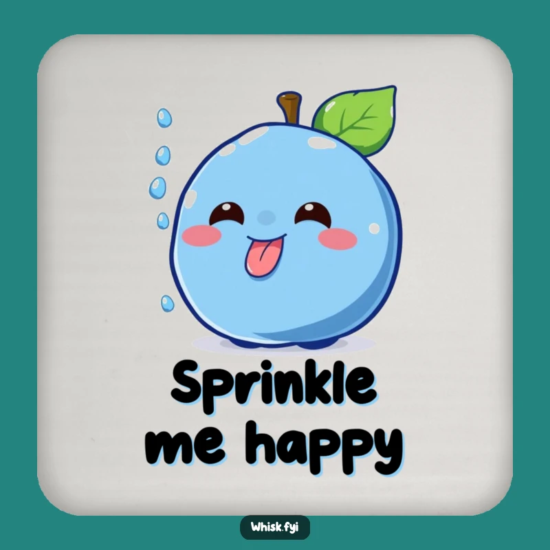 Funny Blueberry Sprinkle Coaster Set - Protect Surfaces with Dessert Humor