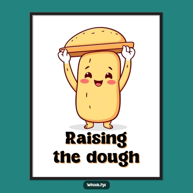 Funny Baguette Baker Poster: Wall Art Celebrating Baking Prowess