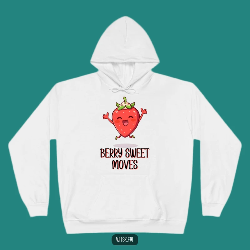 Funny Strawberry Cream Hoodie - Cozy Comfort for Dessert Lovers
