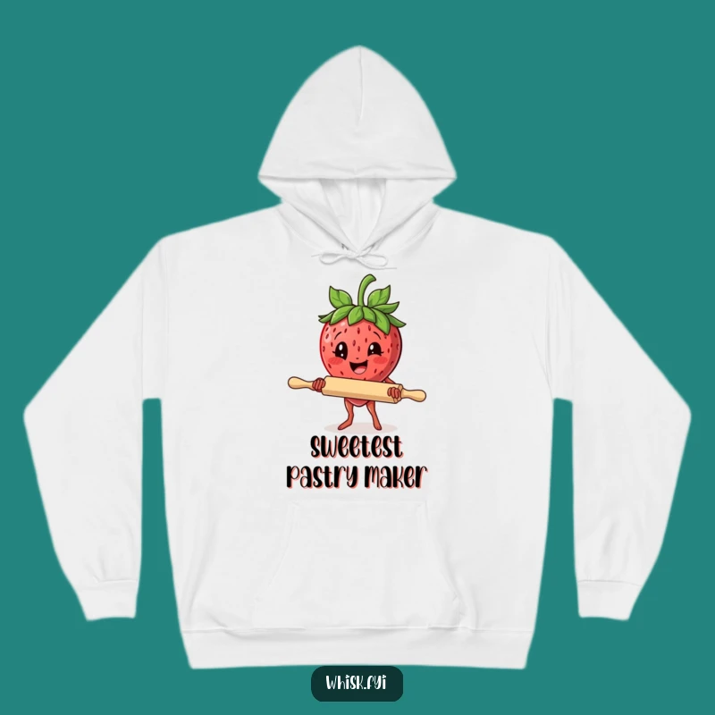 Funny Strawberry Rolling Pin Hoodie: Cozy Up with This Determined Baker's Comfort Gift