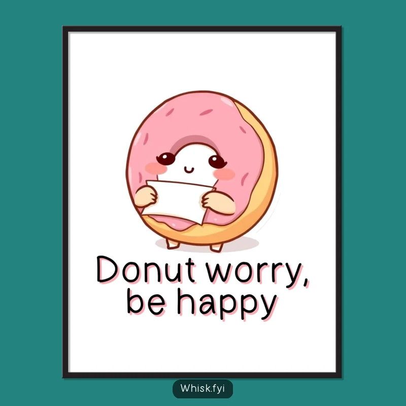 Free Printable Wall Art: Donut Planner - Cute Downloadable Decor!