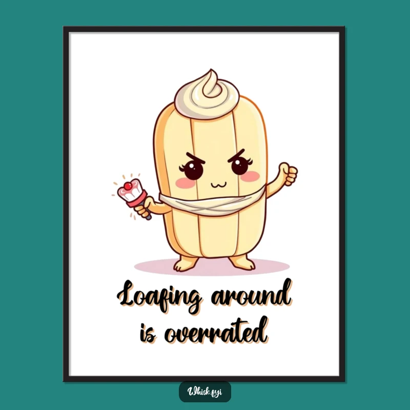 Funny Free Printable Wall Art: Baguette Decor for a Humorous, Artistic Home Gift